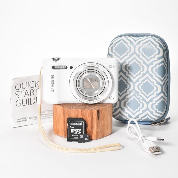 Samsung WB35F Smart Digital Camera 16.2MP 12x Optical Zoom HD Video WiFi 8GB SD - Picture 1 of 16